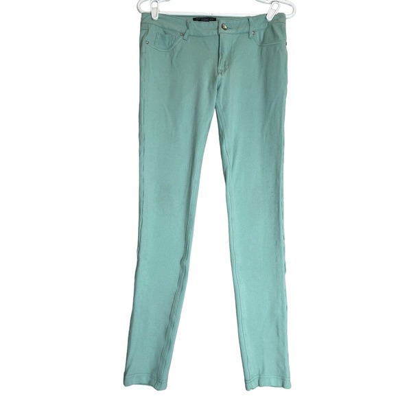 True Love Jeans STRETCH PANTS Size L Jeggings Style Rayon Blend Aqua Blue/green - Picture 1 of 9